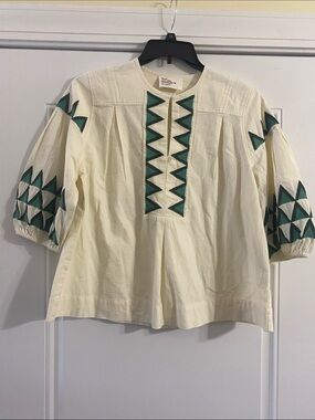 Leon & Harper Cotton Peasant Blouse